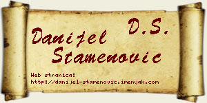 Danijel Stamenović vizit kartica